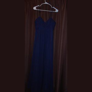 Alfred Angelo Navy Blue Chiffon Bridesmaid Dress